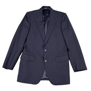 VTG Kilgour French & Stanbury Navy Wool Blazer Sports Coat Sz 40L (READ DESCRIPT